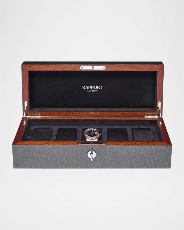 Carbon Fiber 5-Watch Box